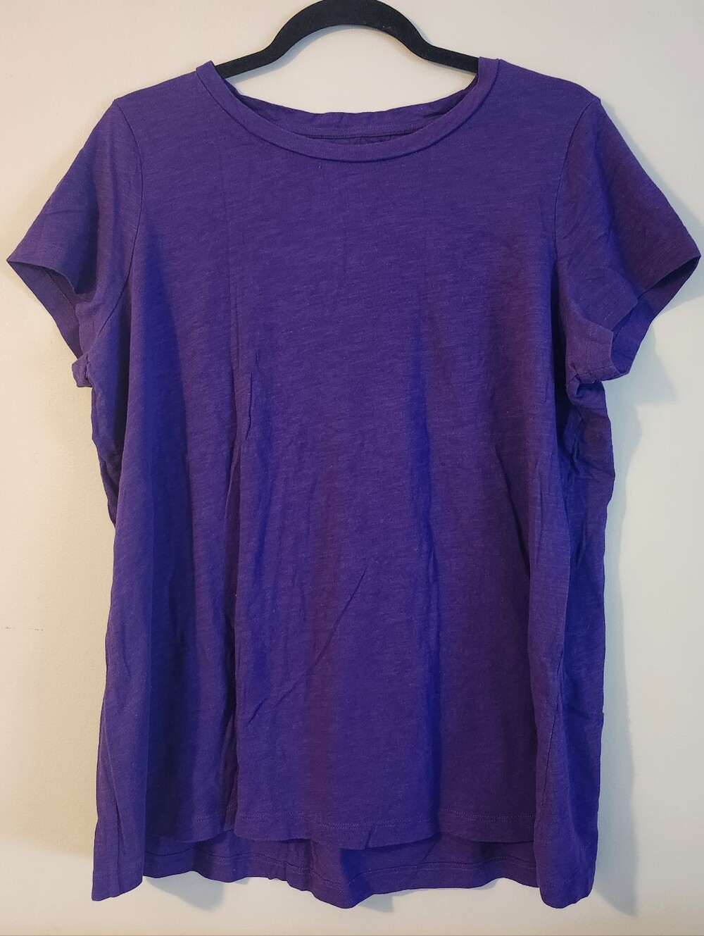 Eileen Fisher Purple Organic Cotton T-Shirt